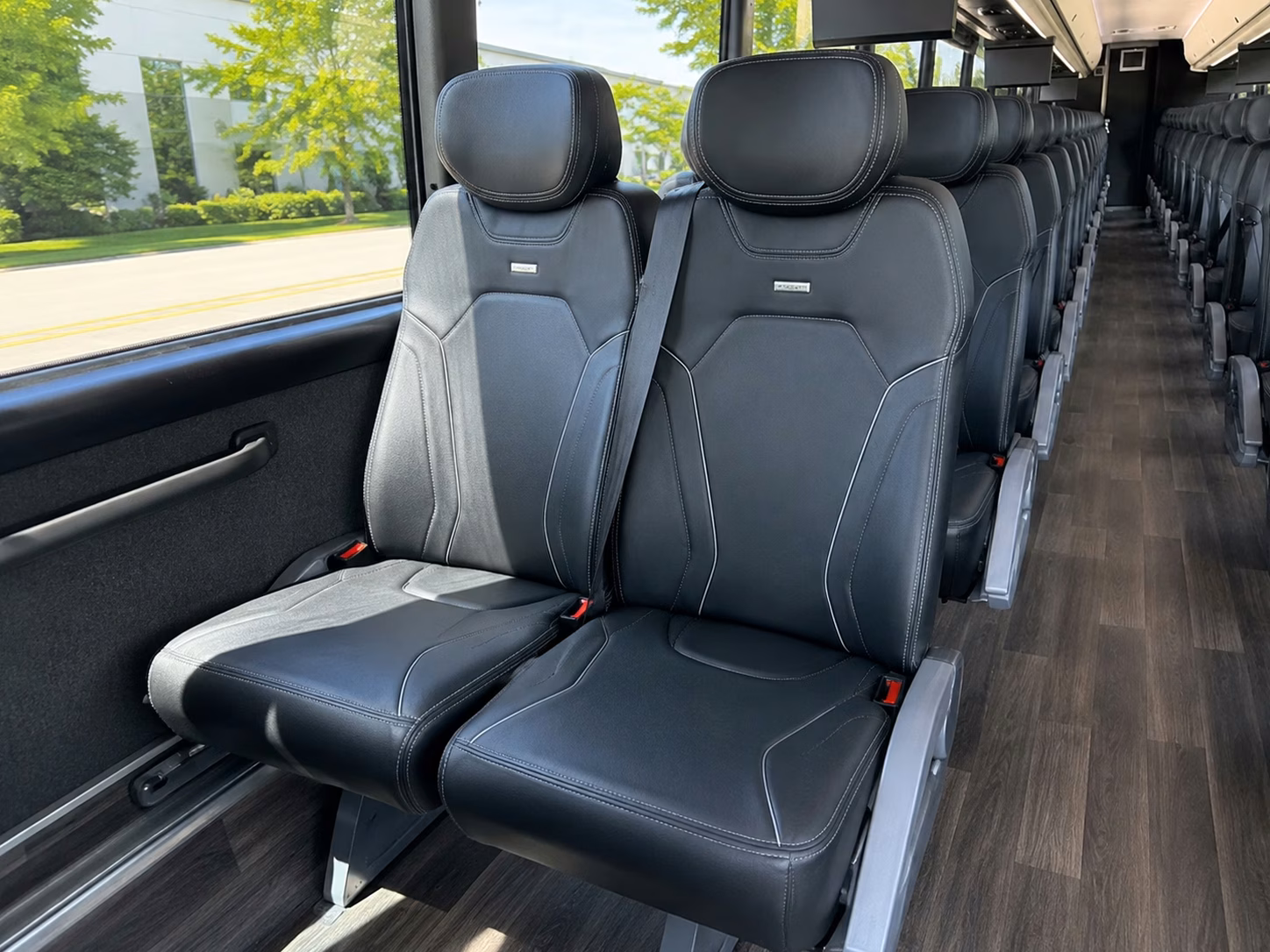 livonia charter bus interior