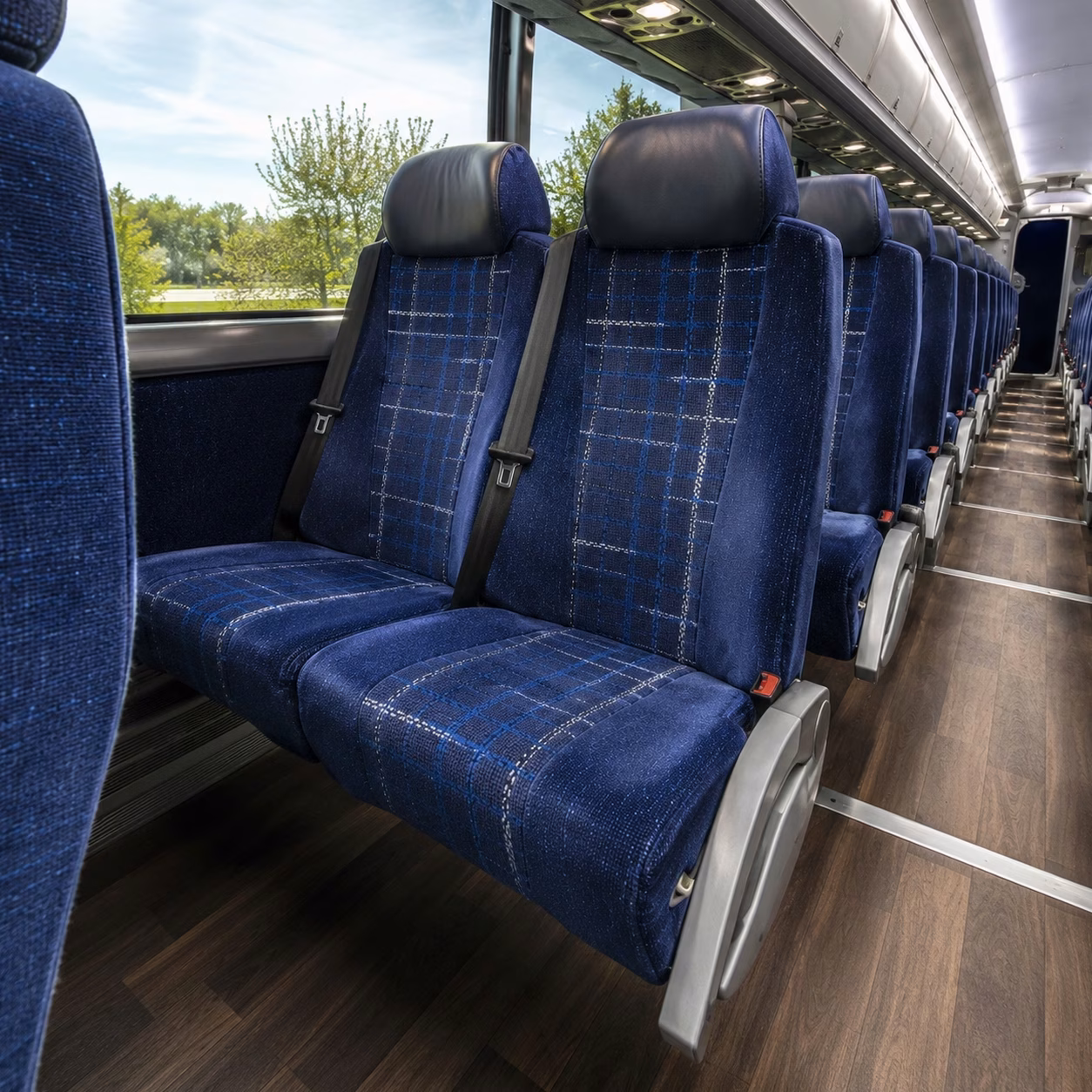 remote parking charter bus rentals for livonia employers